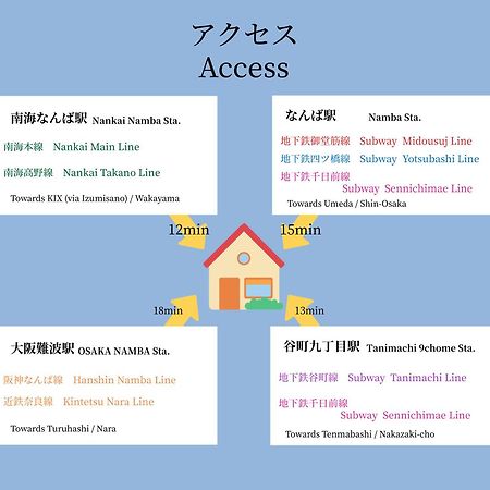 Ferienwohnung ハーベスト夕陽丘 Ōsaka Exterior foto